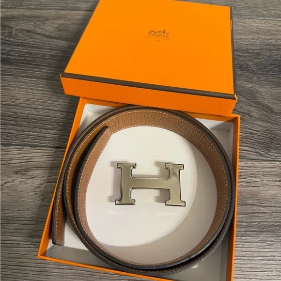 HERMES Black Constance H Belt Buckle & Reversible Leather Strap - Picture 8 of 8